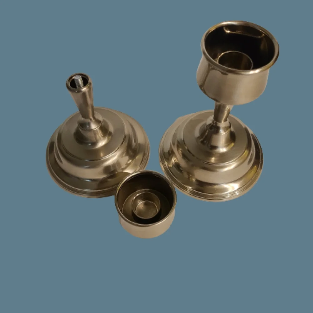 Crate & Barrel Set of 2 Taper Candle Stick Holders.